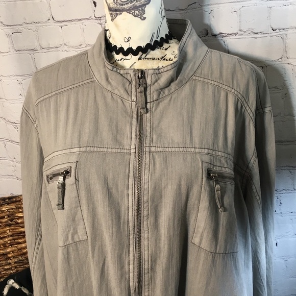 Maurice zipper front canvas jacket - Picture 4 of 8